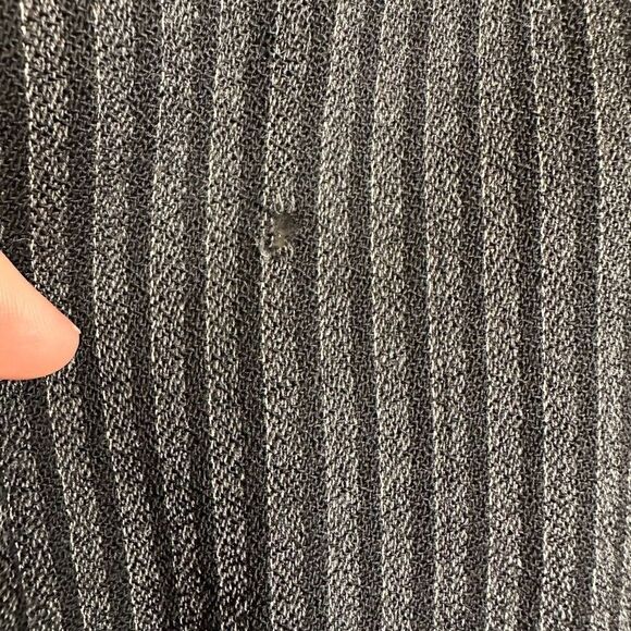 Vintage 90s Pendleton 100% Virgin Wool Pinstripe Blazer Black - Picture 11 of 12